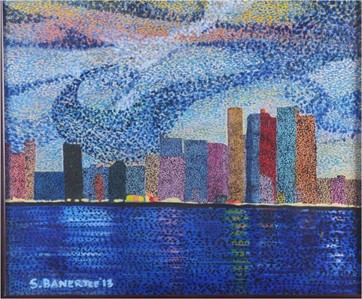 Shimmering spirals and verticals: A fusion.